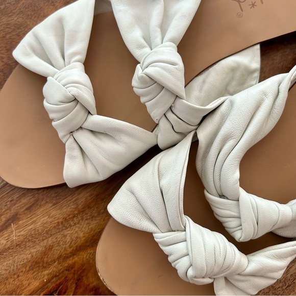 Splendid Barton double knot leather slide sandals - Picture 8 of 9